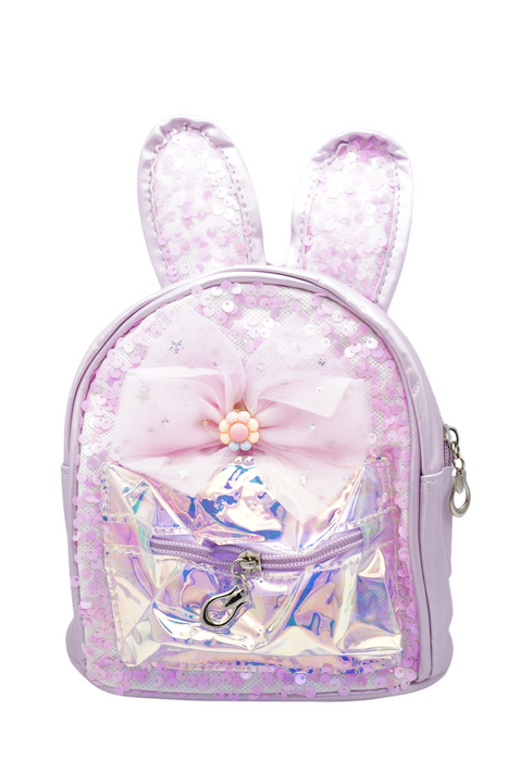 Mochila con diseno de conejo decorada con lentejuelas en colores vario Bodega China