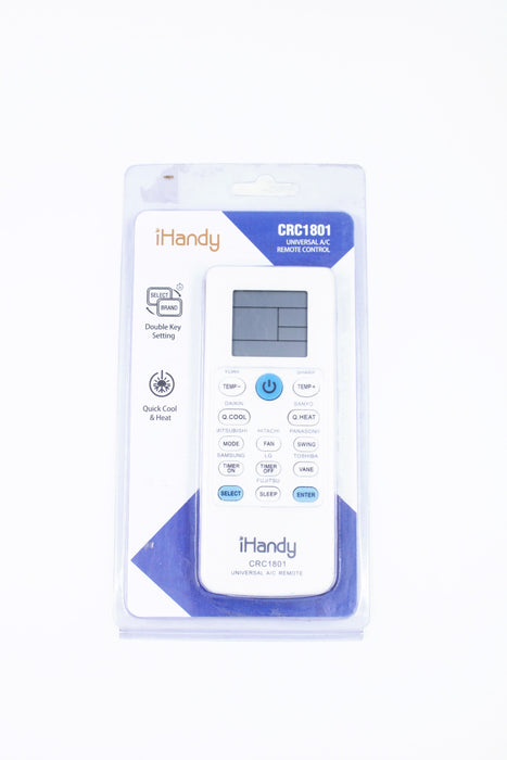 Control remoto de aire acondicionado ihandy modelo crc1801