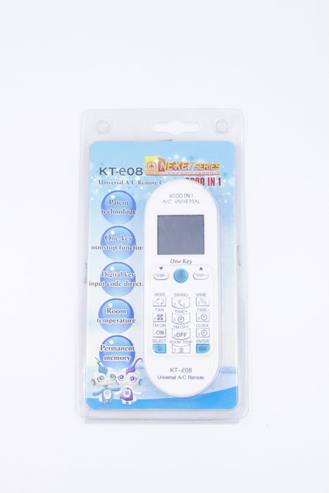 Control remoto de aire acondicionado modelo kt-e08