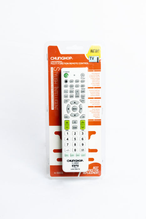 Control remoto universal para  tv modelo bn59 compatible con múltiples marcas color blanco