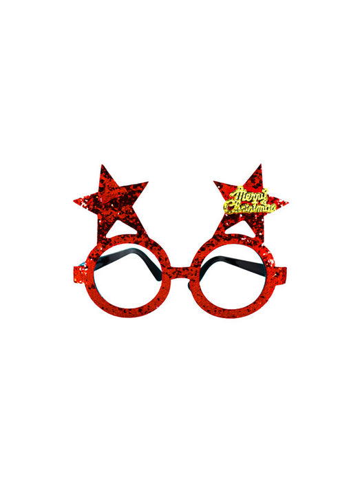 Lentes decorados con fieltro diamantado accesorio divertido y elegante para celebraciones navideñas