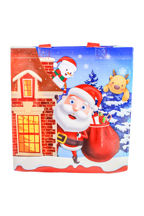 Paquete de 12 bolsas plastificadas con tema navideño en colores y diseños surtidos