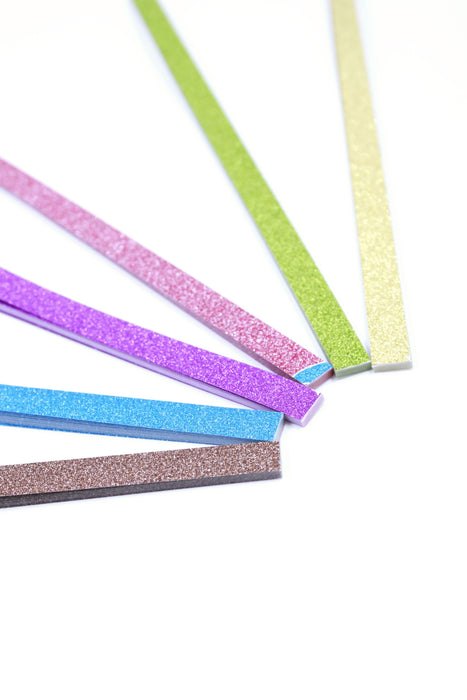 Tiras de papel para origami y diferentes manualidades colores brillantes paquete de 12 piezas cada paquete trae mas tiras