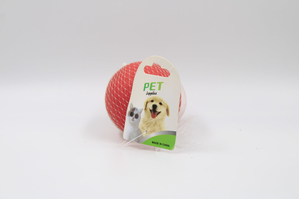 Pelota de caucho para mascotas varios tamaños color rojo