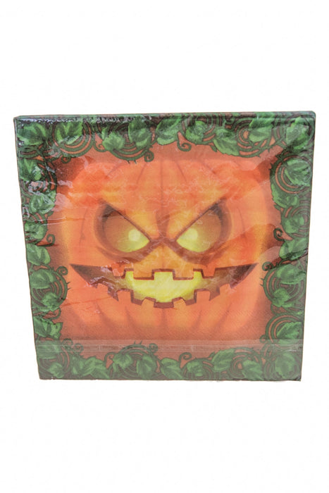 Paquete de servilletas de papel con tematica de halloween 20 piezas