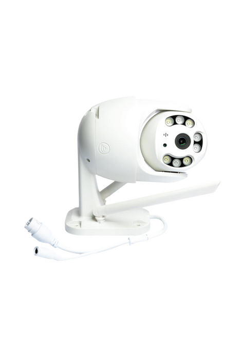 Camara de seguridad exterior color blanco vision panoramica 360° de largo alcance