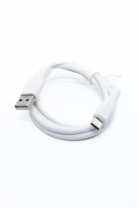 Cable auxiliar usb color blanco entrada tipo c