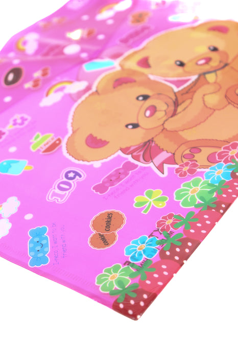 Paquete de 12 folders con estampado de dibujos animados varios modelos colores varios