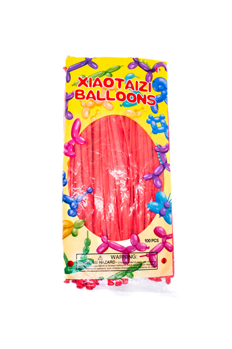 Paquete de 50 globos largos de látex color pastel