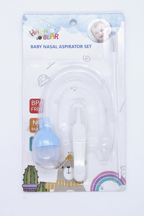 Set aspirador nasal para bebé colores varios 3 piezas.