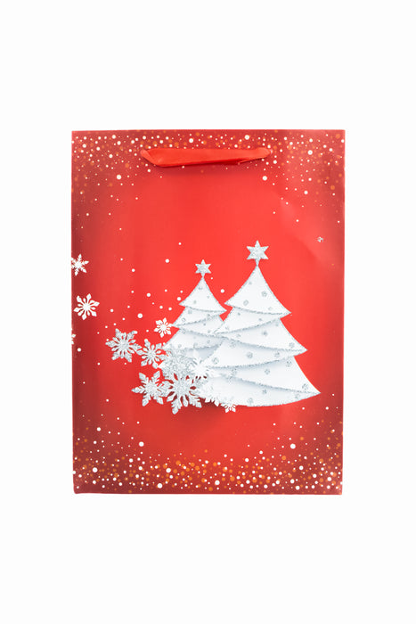 Paquete de bolsas de regalo de papel navideñas con diseños surtidos