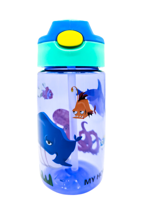 Vaso entrenador con popote de silicona colores varios